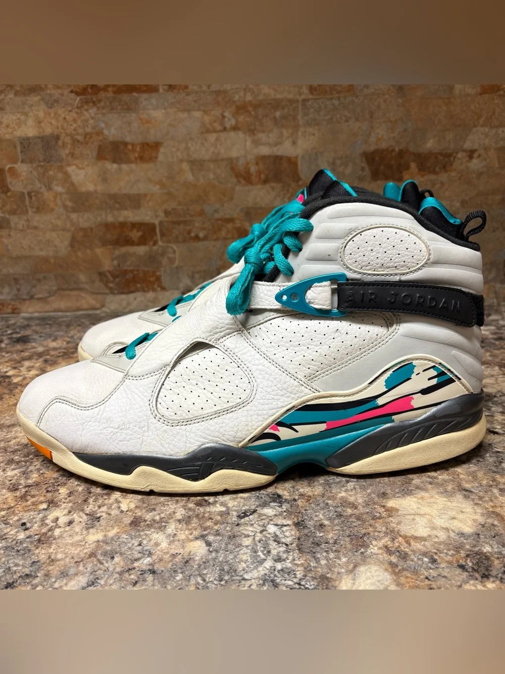 Air Jordan 8 Retro South Beach 305381-113 Size 14